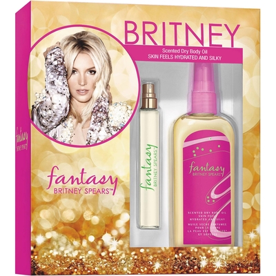 Click to view full size image
==============
Britney Spears Fantasy Fragrance Gift Set:
Includes: .5 fl oz Eau de Parfum Spray and 4.2 fl oz Dry Body Oil
Sensual and alluring scent
Combines succulent fruits and white florals
Britney Spears Fantasy Fragrance Gift Set:
Includes: .5 fl oz Eau de Parfum Spray and 4.2 fl oz Dry Body Oil
Sensual and alluring scent
Combines succulent fruits and white florals